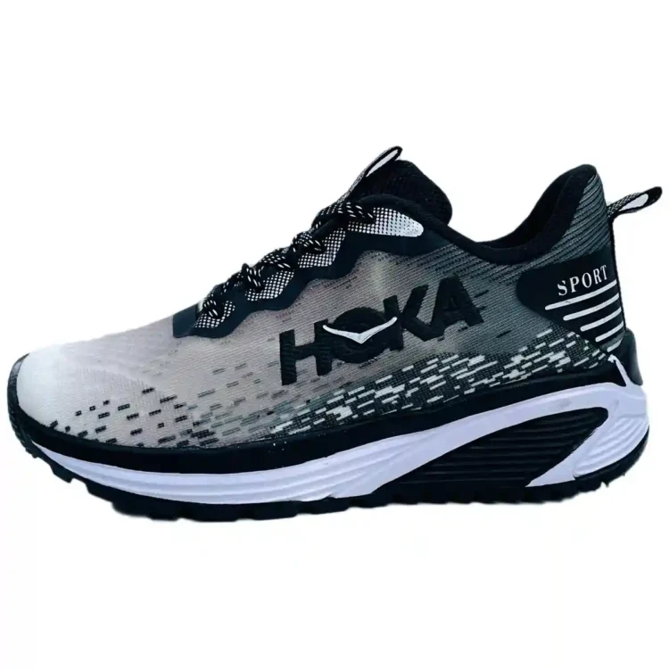 کتونی  زنانه  hoka هوکا رنگ مشکی سفید